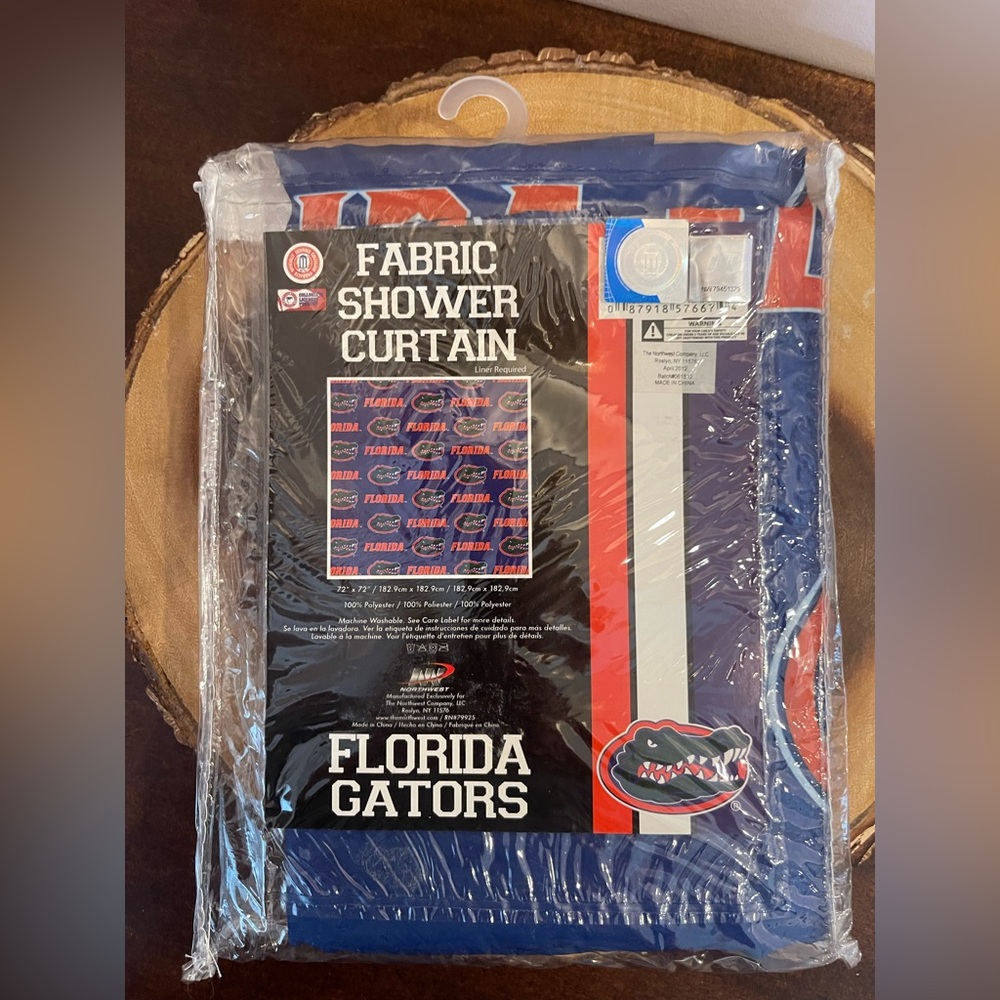 Florida Gators Fabric Shower Curtain, NWT
